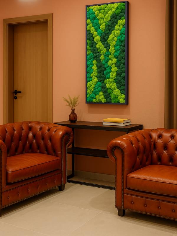 Tableau Lichen 115x40