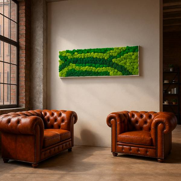 Tableau Lichen 115x40
