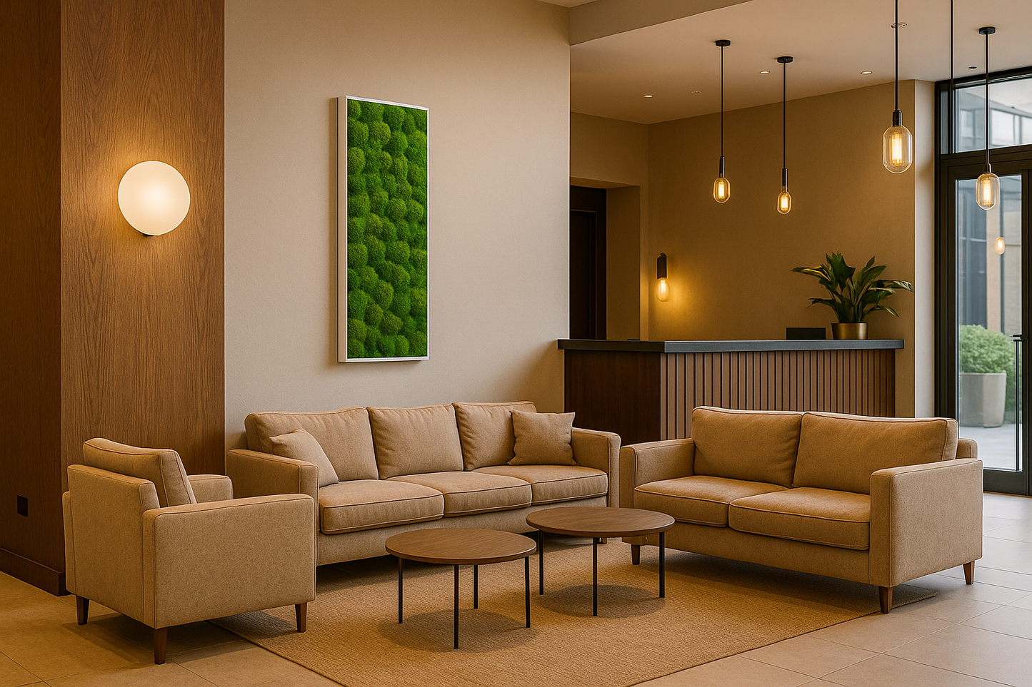 stabilisé tableau végétal décoration