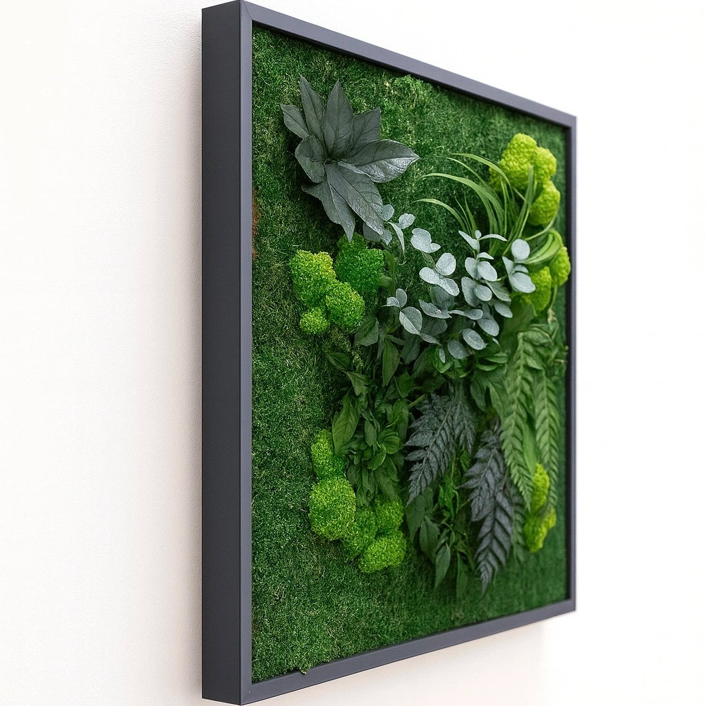 tableaux végétaux murs stabilisés décoration intérieur design