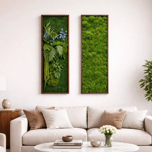 Tableaux végétaux naturels stabilisés jungle/bubble