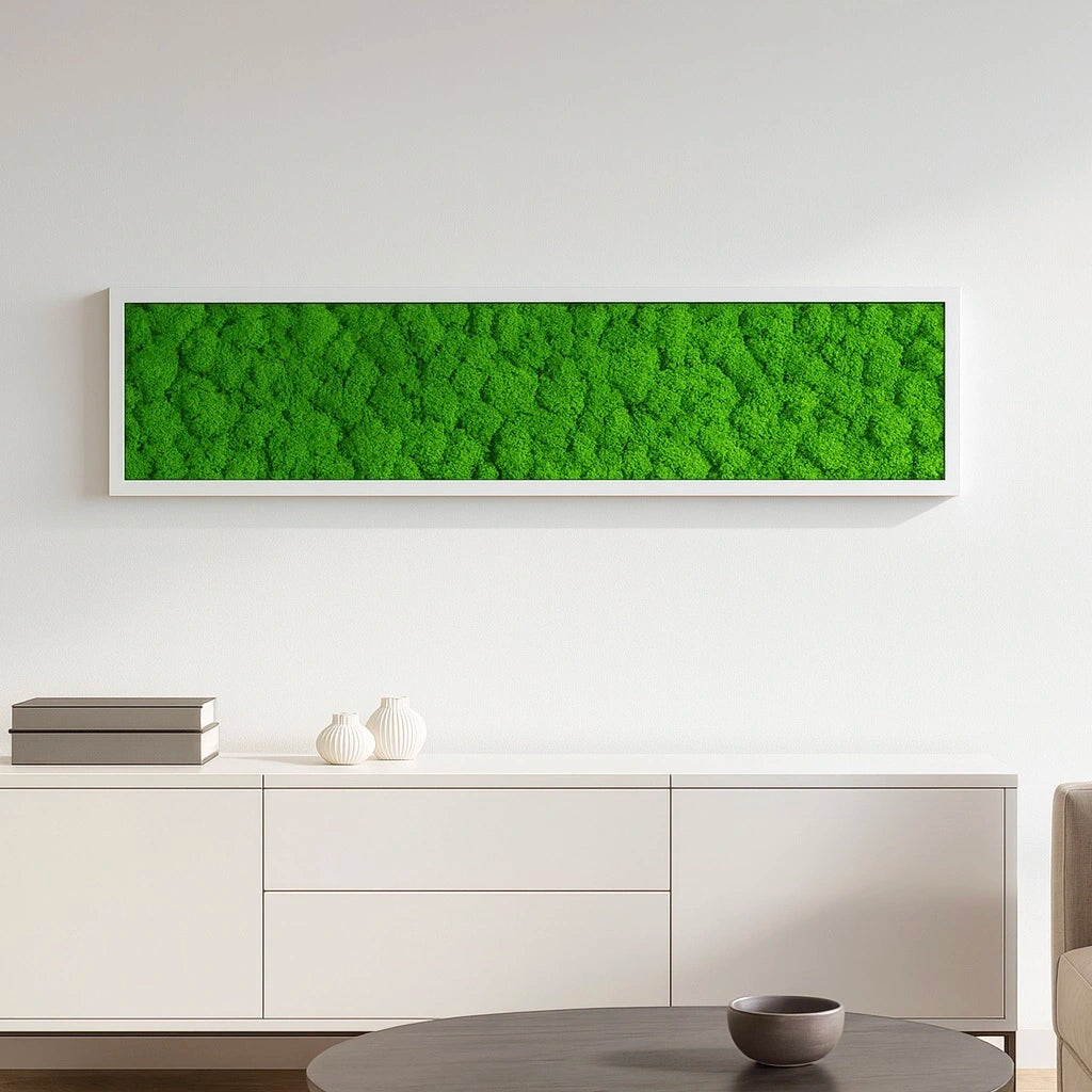 Design tableau végétal naturel stabilisé décoration intérieur 