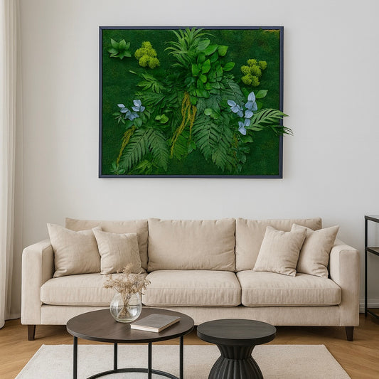 Tableau végétal mur