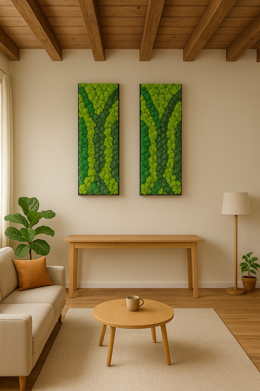 stabilisé mur végétal tableau naturel