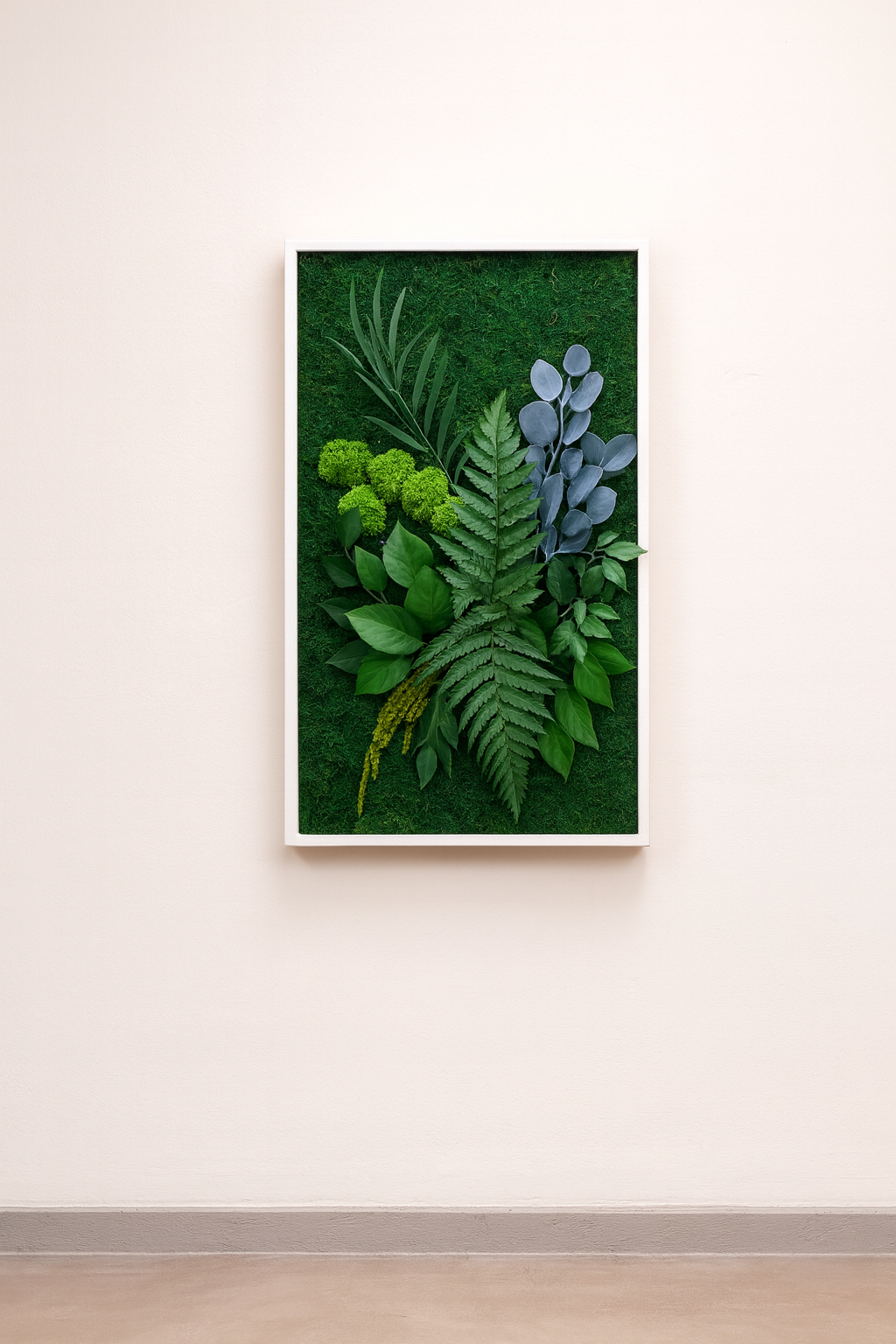 tableau végétal jungle stabilisé déco