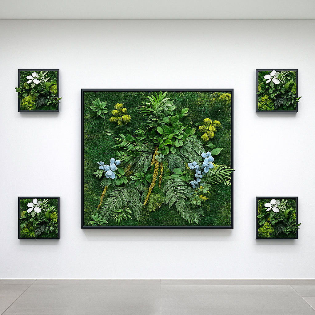 tableaux végétaux murs stabilisés décoration intérieur design