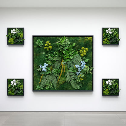 tableaux végétaux murs stabilisés décoration intérieur design