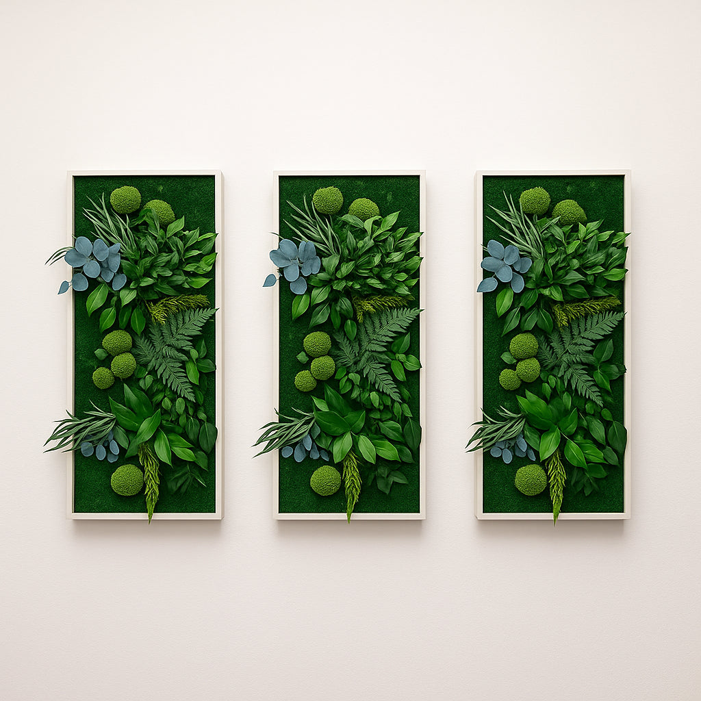 végétaux stabilisés tableaux murs intérieur décoration design 